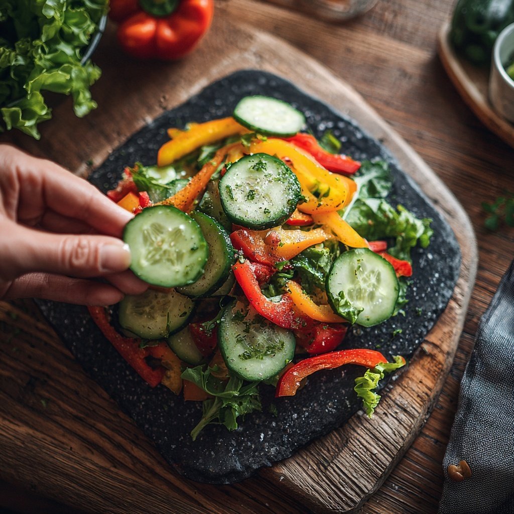 Grill Beilagen Salat Mit Gurke
