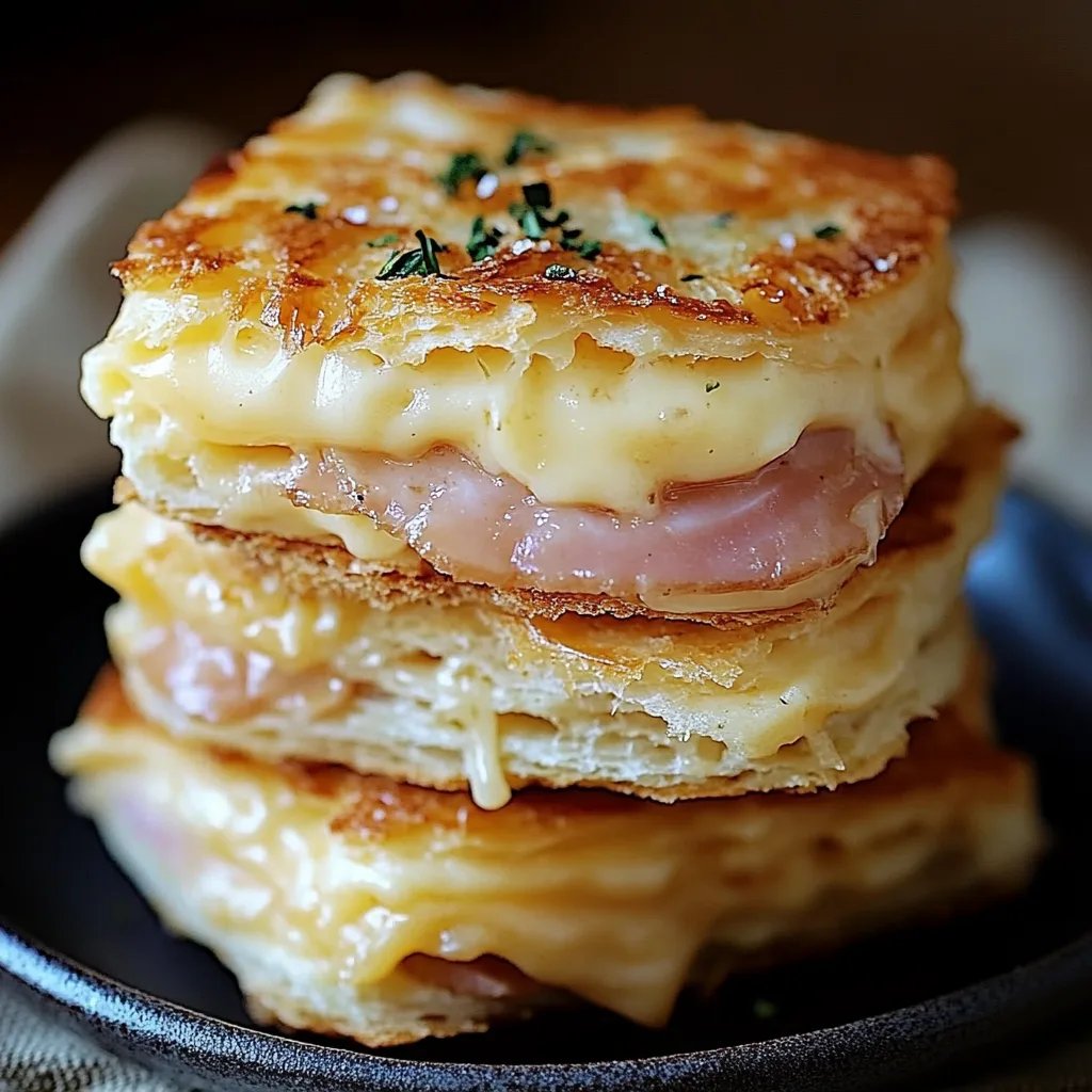 Schinken- und Käse-Butter-Biscuits