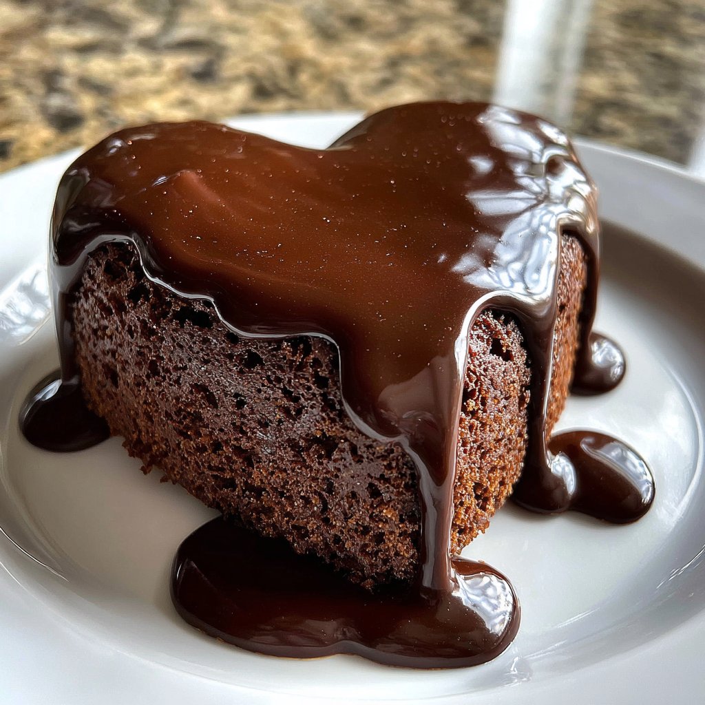 Valentinstag Kuchen mit Schokolade