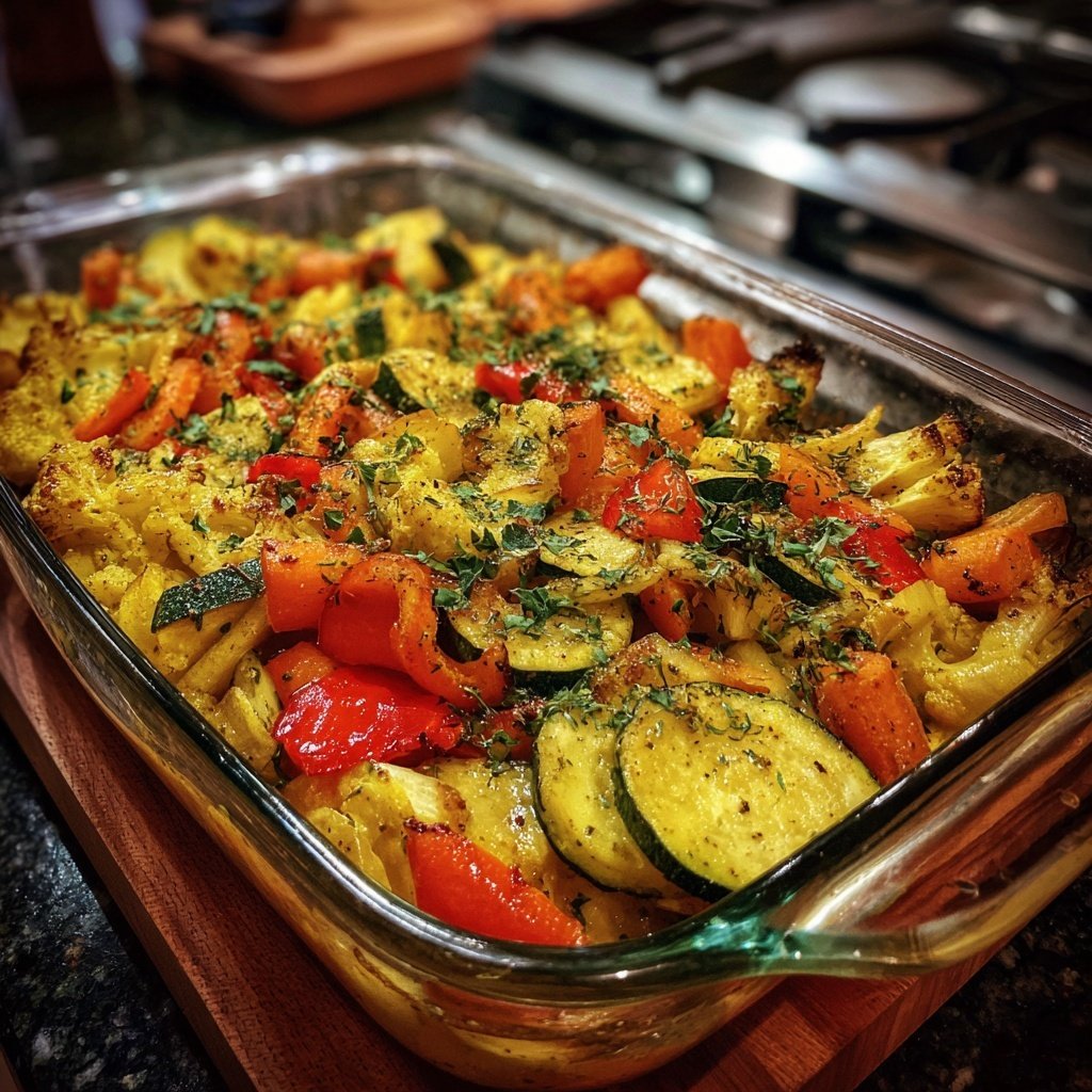 Kalorienarmes Ofengericht Mit Gemüse