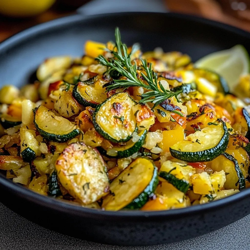 Zucchini-Reis-Pfanne
