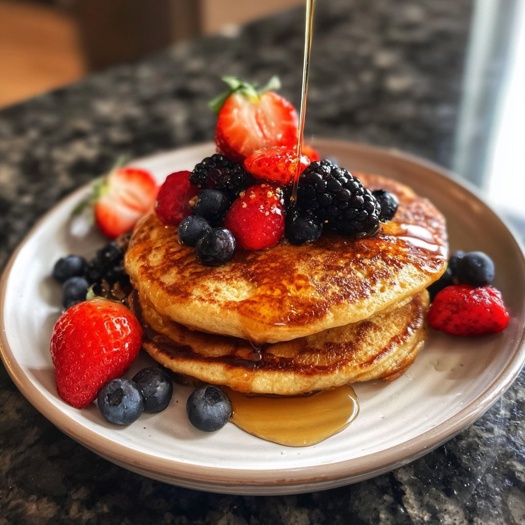Protein-Pfannkuchen mit Haferflocken