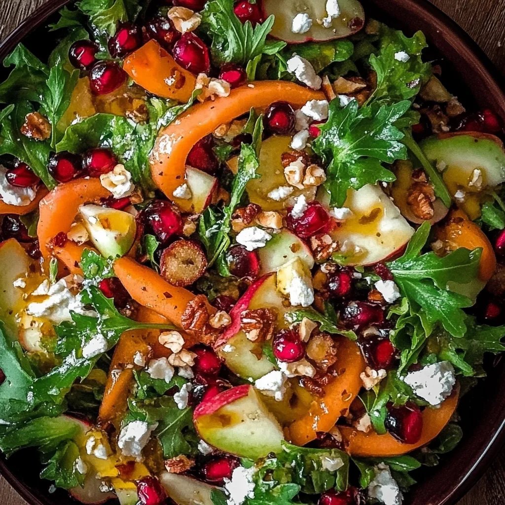 Leckerer Weihnachts-Salat mit Honig-Senf-Dressing