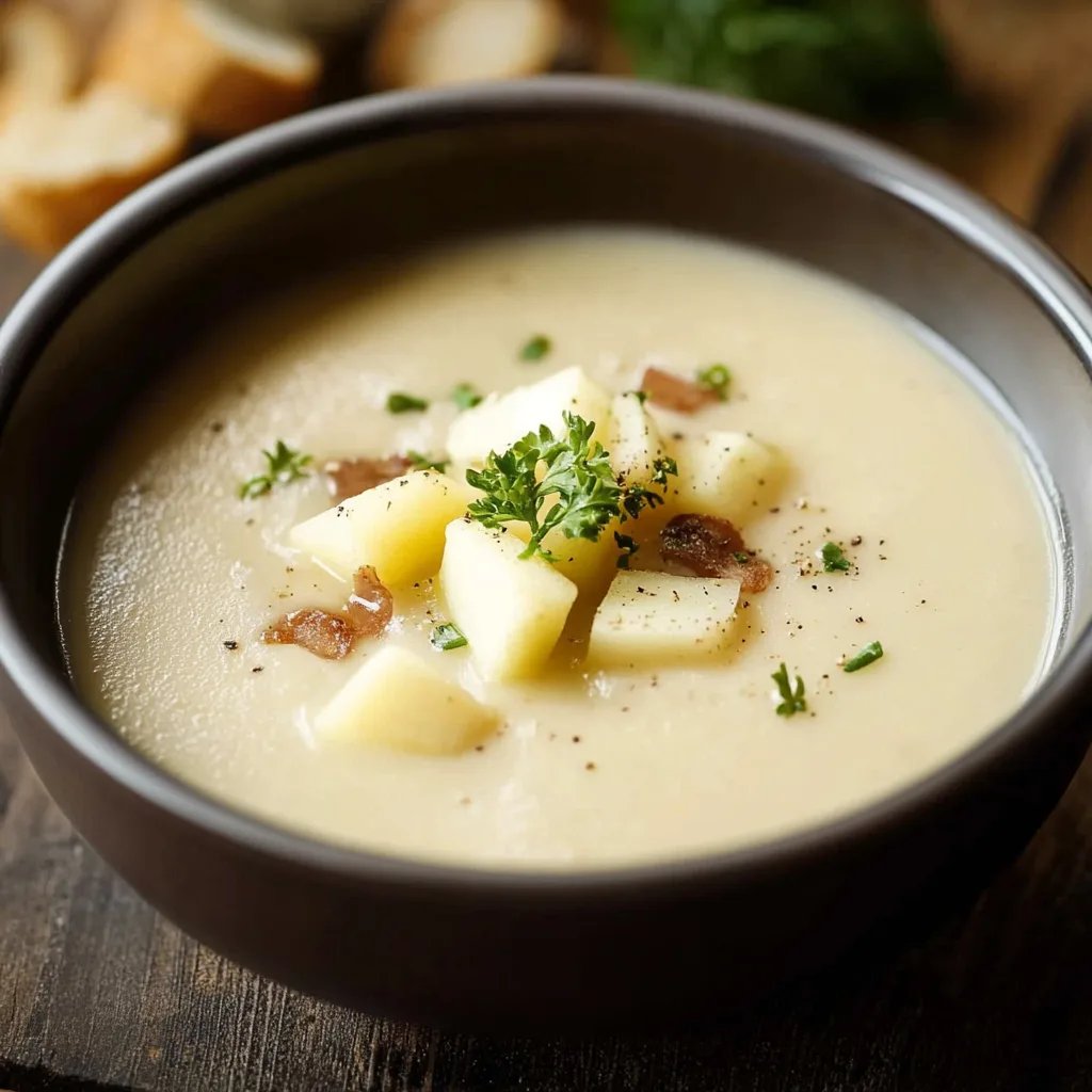 Maronensuppe mit Kartoffeln & Apfel