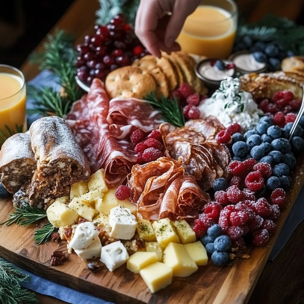 Festliches Weihnachtsfrühstück Charcuterie Board 🎄🍳