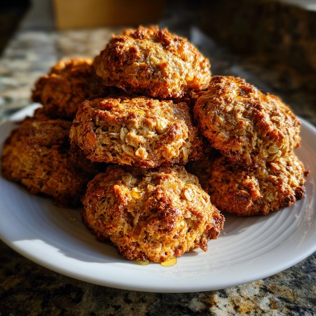Cookies mit Haferflocken und Honig