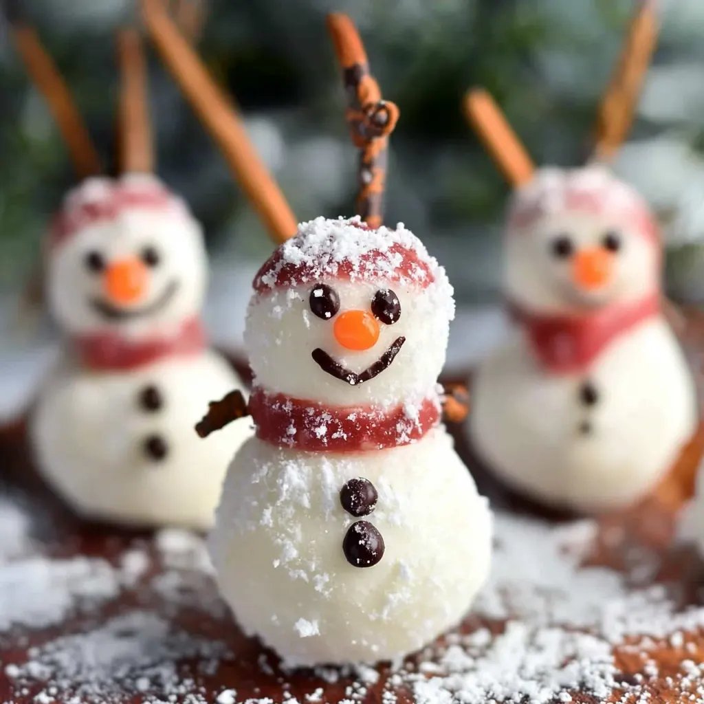 Cuten Snowmen Truffles