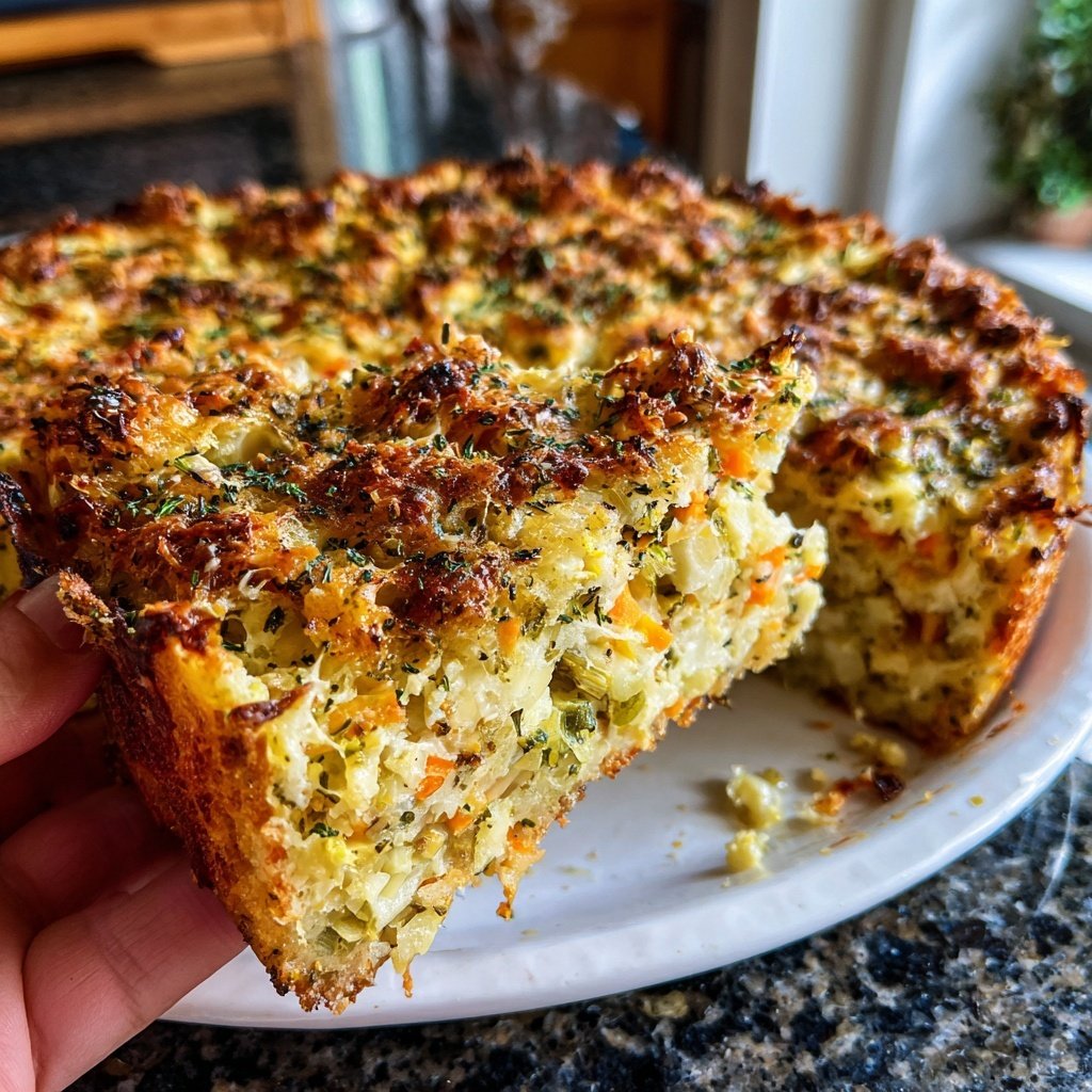 Abendessen mit Gemüseauflauf