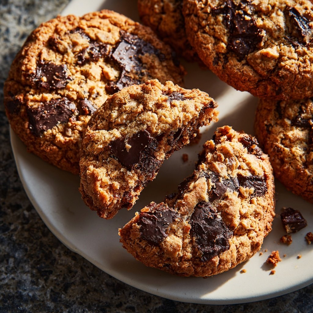 Cookies mit dunkler Schokolade