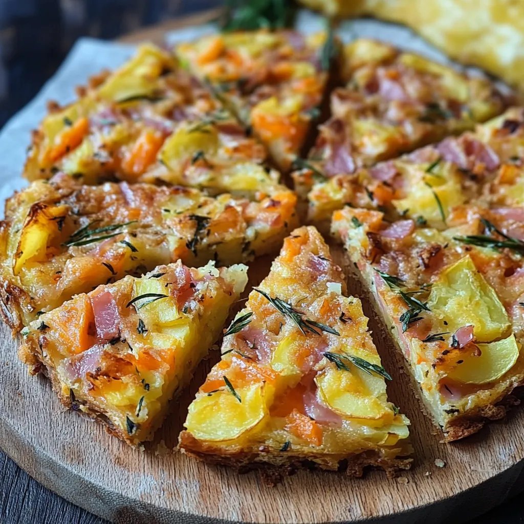 Gemüsekuchen mit Kartoffeln