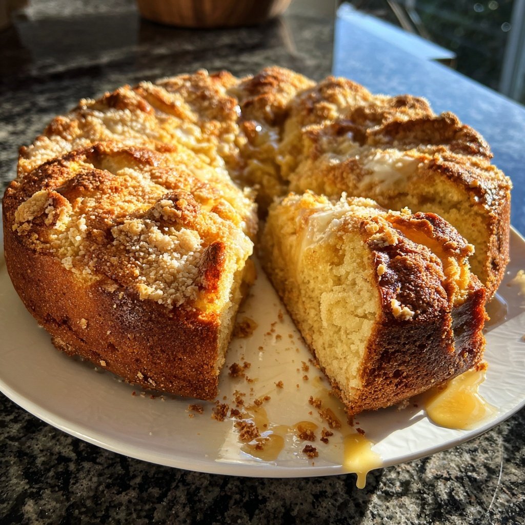 Blechkuchen mit Quark und Zitrone