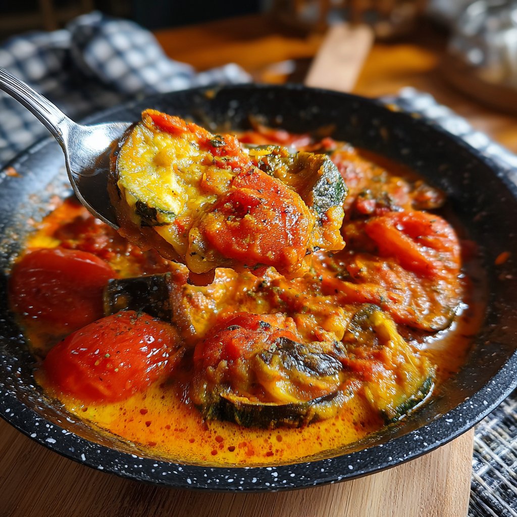 Auberginen mit Tomatenragout