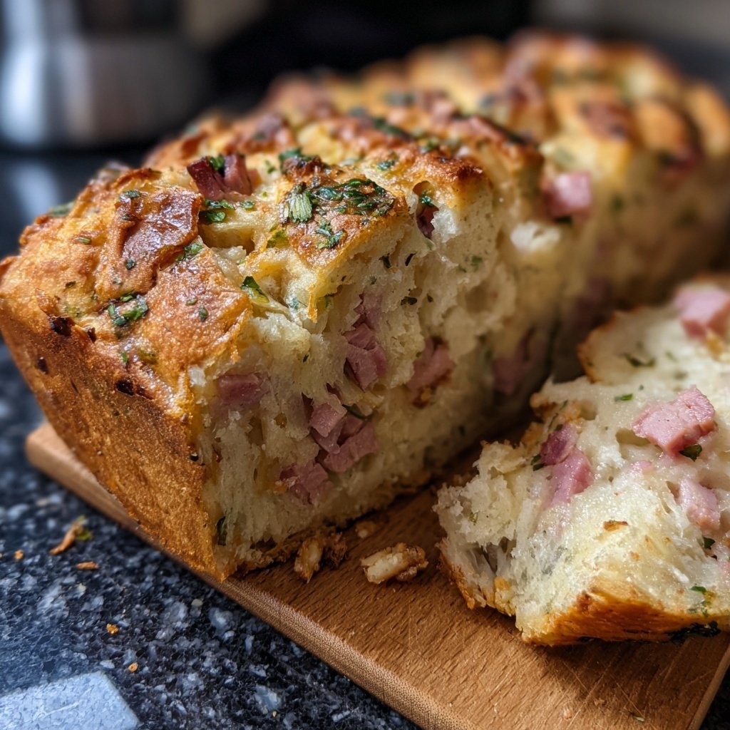 Zupfbrot Mit Schinken Würfeln