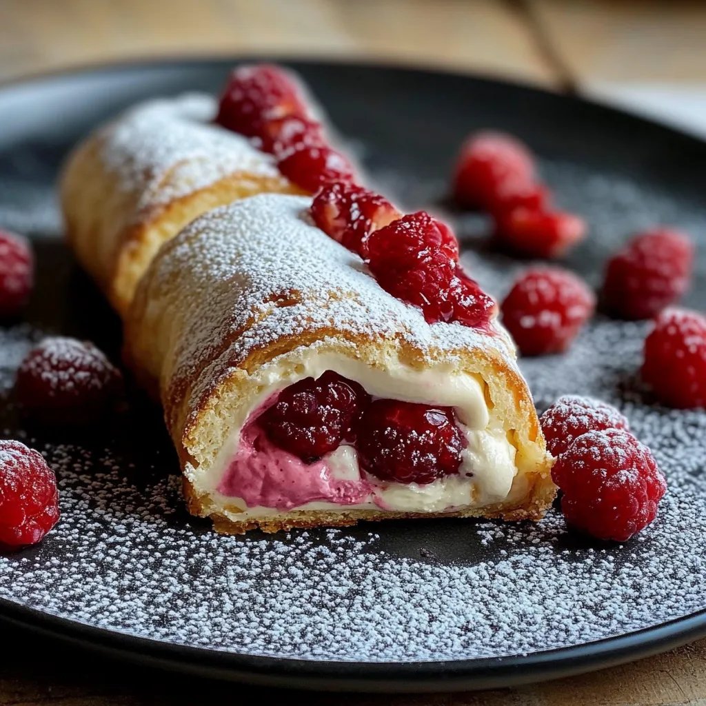 Erdbeer-Cheesecake-Rollen