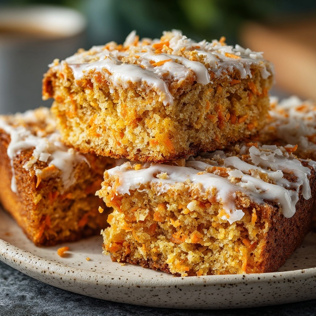 Karottenkuchen Mit Kokosraspeln